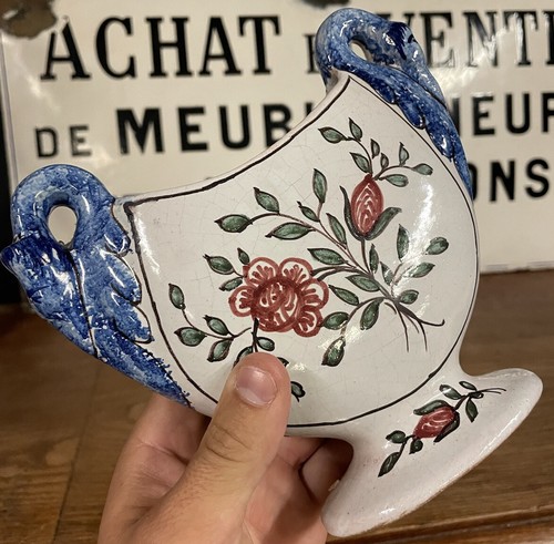 Vase ancien faïence - vase,
