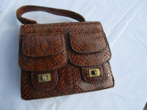 Petit sac vintage 1970 - en, peau