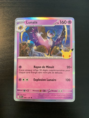Carte pokémon holo lunala - holo,