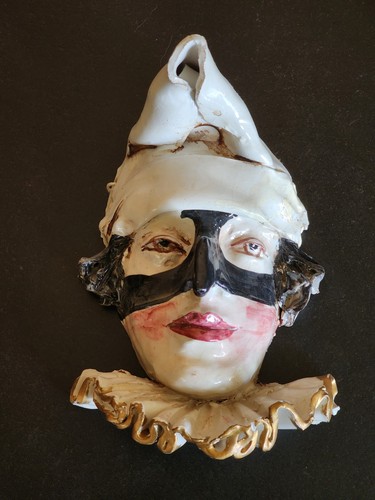 Masque porcelaine vénitien - porcelaine,