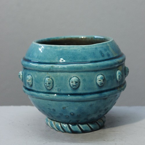 Vase circa 1930 turquoise