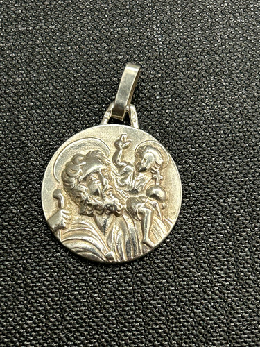 Ancien pendentif médaille - pendentif, en