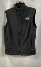 The North Face Mens Black Zip Softshell Vest Size Small