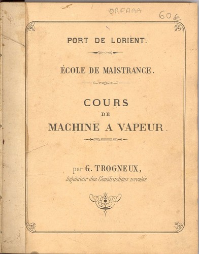 Trogneux cours de - de, machine