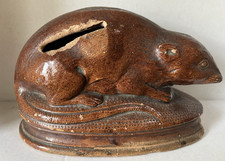 Antique Breaking Piggy Bank. Terracotta: MULOT MOUSE SHREW