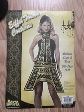 Adult Eiffel Tower Costume Fits 4-10 2 Pieces Dress And Béret MAGNIFIQUE!