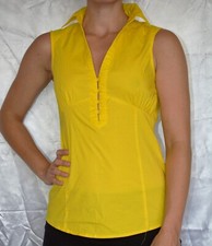 top jaune en coton taille S -