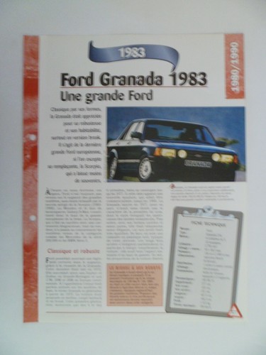 Carte fiche auto - fiche,