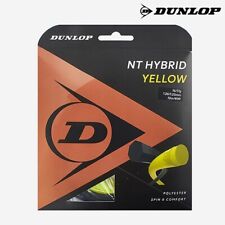 Dunlop NT Hybrid 1.26/1.25 12m Tennis Racquet Racket String Black Yellow NWT