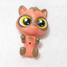 LITTLEST PETSHOP PET SHOP LPS #3794 HASBRO BABY RACCOON PINK BROWN