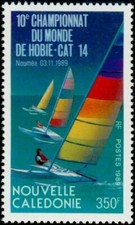 Timbre Nouvelle Calédonie n°582 10èmes championnats du monde de hobie-cat 14
