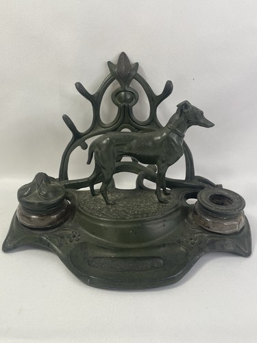 Ancien encrier art nouveau - art,