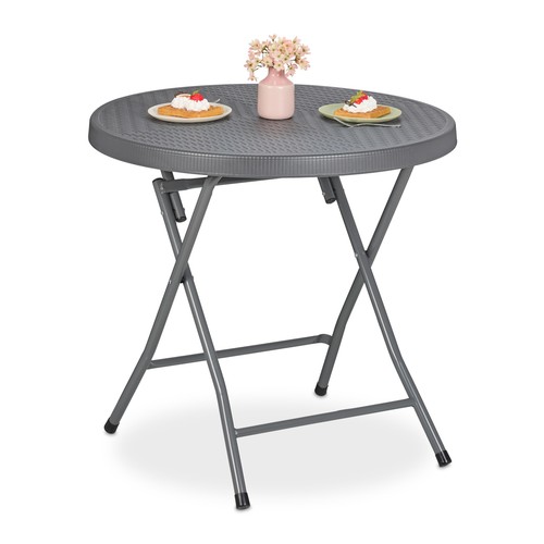 Table jardin ronde aspect - table,