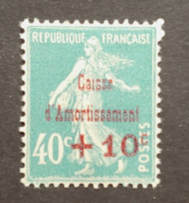 EARLY CAISSE D'AMORTISSEMENT 40C+10C VF MNH FRANCE K2