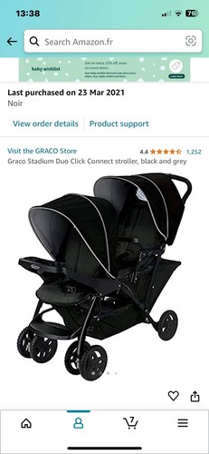 Poussette double graco stadium - double,