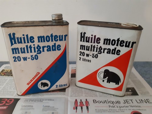 Lot bidons huile - bidons, moteur