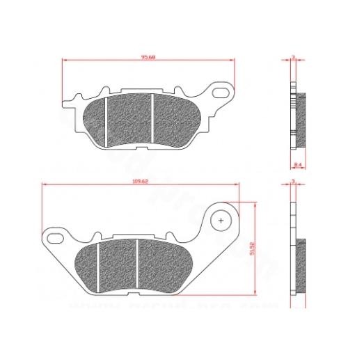 Plaquette frein brenta br3152 - plaquette,