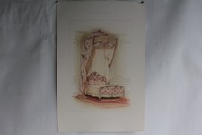 Estampe Décoration Lit à