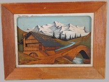 TABLEAU VINTAGE EN BOIS