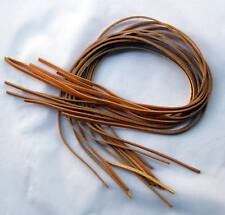 12 LANIERES CUIR PEAU DE VACHE FAUVE