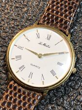 Vintage Le Montre West Germany Gold Tone Men’s Watch FOR PARTS OR REPAIR
