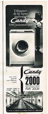 ADVERTISEMENT ADVERTISING 1963 CANDY washing machine