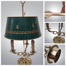 LAMPE BOUILLOTTE 3 FEUX BRONZE