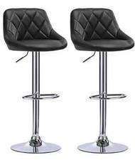 2 Tabourets De Bar Noirs