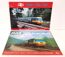 HST BOOKS - INTERCITY 125 WESTERN REGION STAFF INFORMATION & RAIL 125 IN ACTION