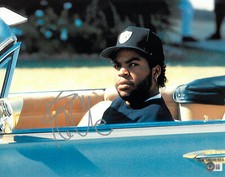 ICE CUBE SIGNED AUTOGRAPH BOYZ N THE HOOD 11X14 PHOTO BECKETT BAS