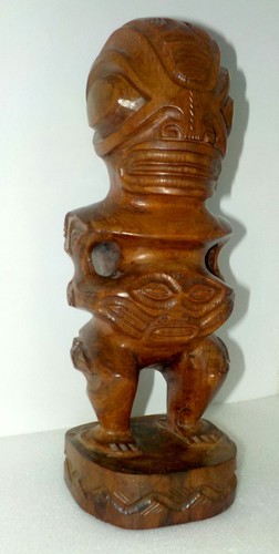 Statue tiki marquisien - marquisien, en