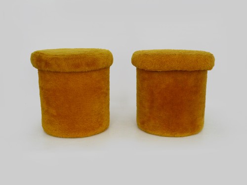 Paire poufs tabourets - tabourets, en