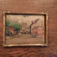 Huile Bois Tableau Montmartre