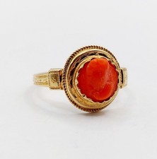Bague antique or rose 18k
