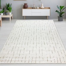 Tapis de salon, chambre à coucher, doux, non toxique, de couleur crème avec moti