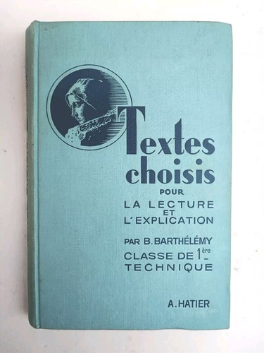 Ancien manuel scolaire - ancien, "textes