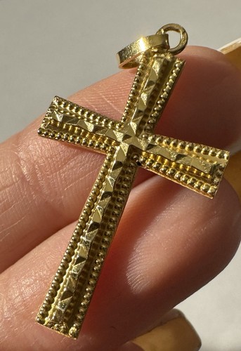 Pendentif croix 18 - pendentif, en