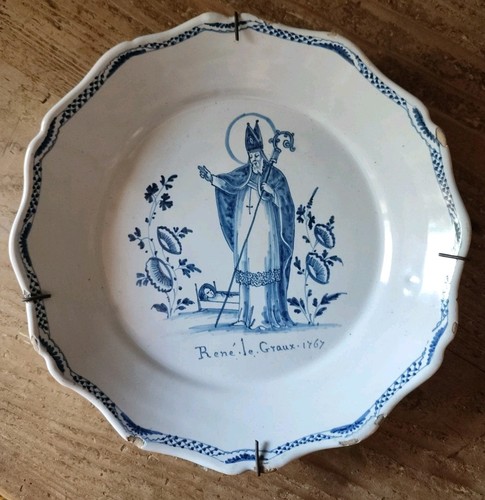 Rare assiette patronymique - rare,