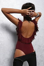 Sexy stretch red bordeaux body