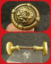 Poignée porte Bronze décor