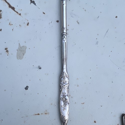 Porte plume métal - porte-plume, argenté