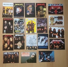 METALLICA LOT 19 CARTES POSTALES COLLECTION MUSIQUE METAL GROUPE HARD ROCK CHANT