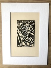 Frans Masereel (1889-1972) Book without Words, Woodblock Print Expressionism 