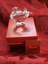 NIB FLAWLESS Stunning BACCARAT Art Crystal MANDARIN DUCK CANARD PIGEON DOVE BIRD
