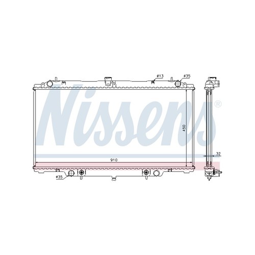 Radiateur eau moteur pour - d'eau,