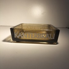 Vintage Kanterbräu Opalex Smoked Glass Ashtray