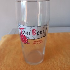 Ancien verre bière TOM Bier