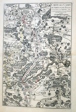 1780 - Charleroi Binche Thuin Nivelles La Louvière Fontaine-L'Évêque Carte