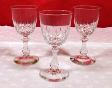 3 Port Glasses 15.7cm of Baccarat Crystal Service Air Drop circa 1860-1880