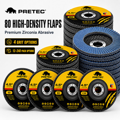 Zirconia flap discs 40 - 4-1/2",